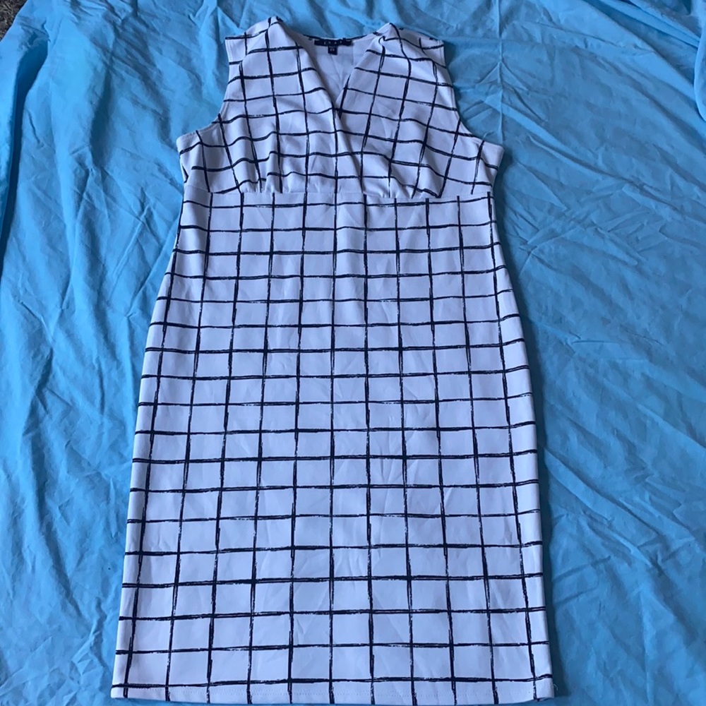 White and Black Dress